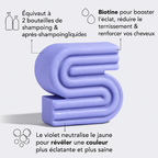 Duo Violet Éclat – Shampooing & Après-Shampooing à la Biotine pour cheveux colorés et gris