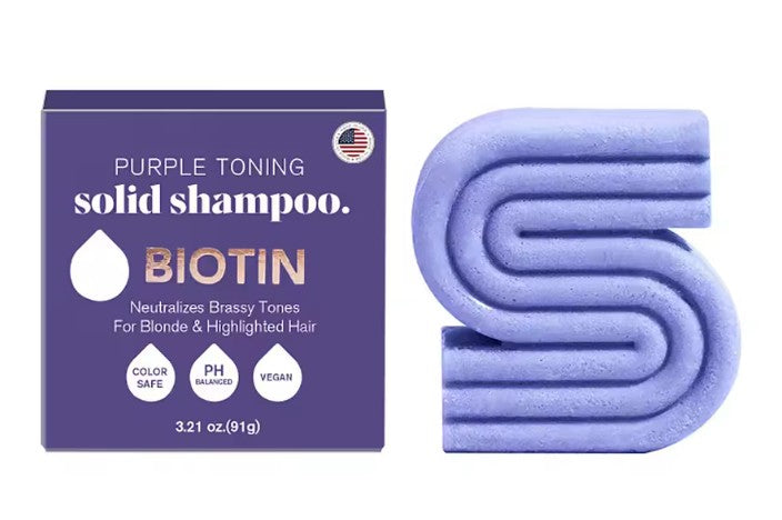 Duo Violet Éclat – Shampooing & Après-Shampooing à la Biotine pour cheveux colorés et gris