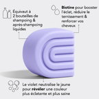 Duo Violet Éclat – Shampooing & Après-Shampooing à la Biotine pour cheveux colorés et gris