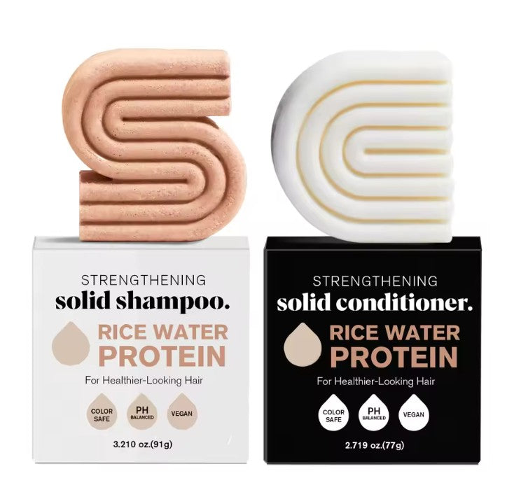 Duo Shampooing & Après-shampooing Protéines de Riz pour la croissance des cheveux